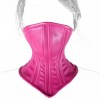 Leather Neck Corset Collar Kinky Restraint Muzzle Mask Lockin Red