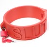 FDM 3D printed slut collar Red 12cm
